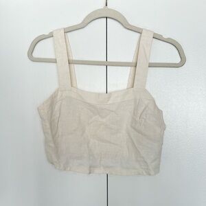 Madewell Linen Cropped Tank